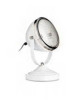 White Chrome Spot Table Lamp.